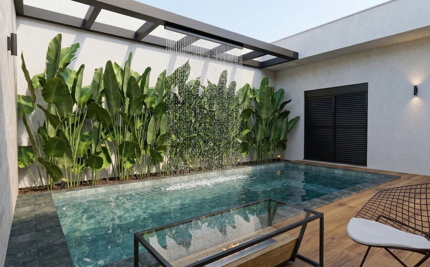 Projeto 3D de piscina Hidrojato Piscinas