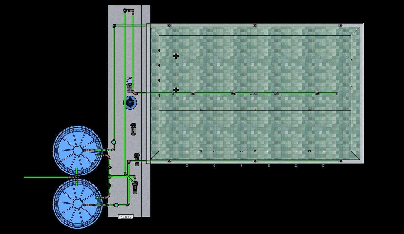 Projeto hidráulico de piscina Hidrojato Piscinas